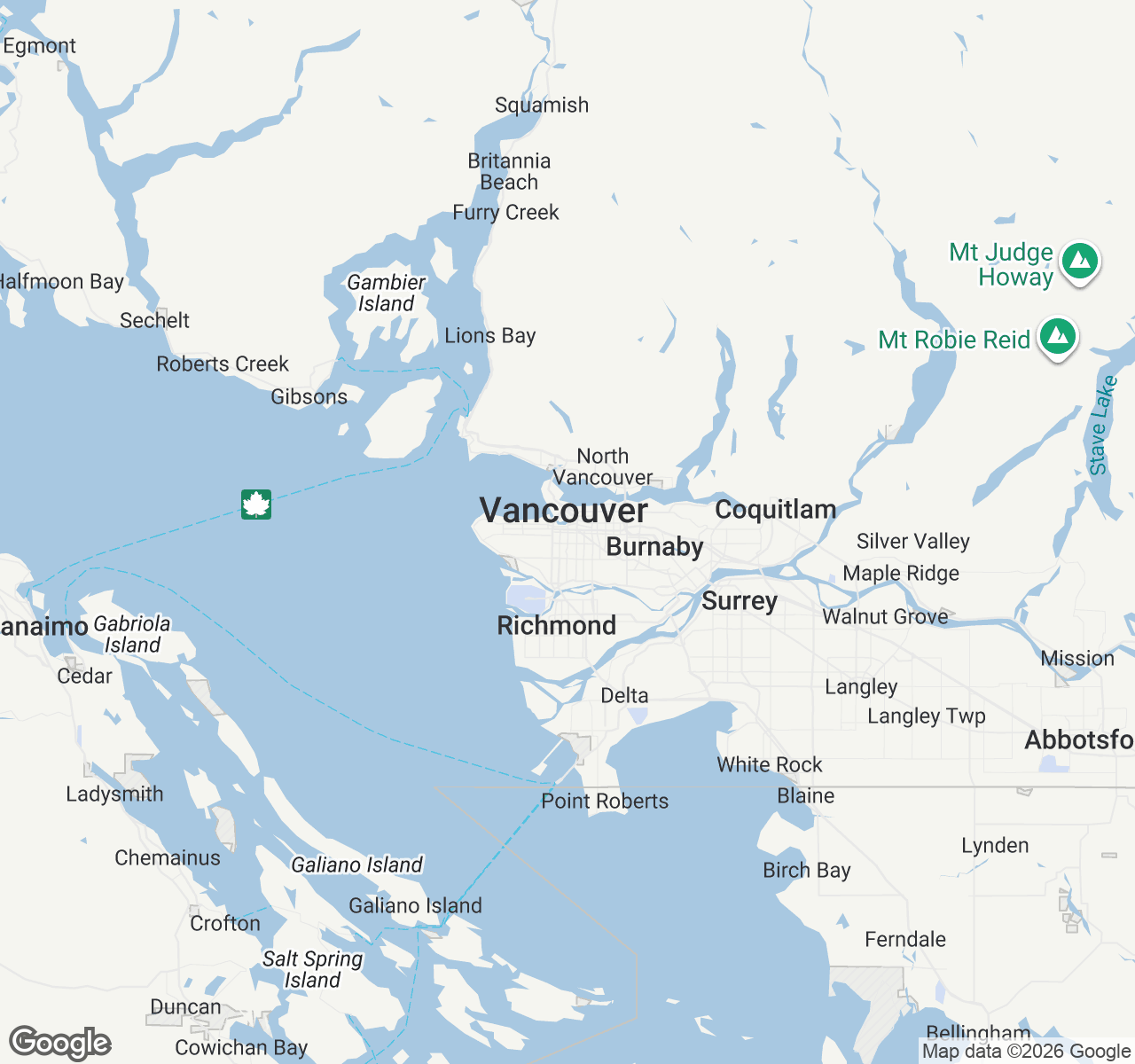 Map of Vancouver